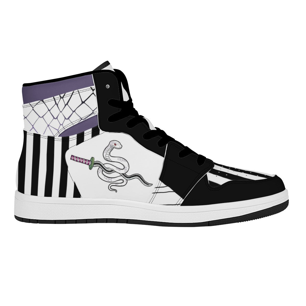 Obanai Iguro Custom Nike Air Jordan 1 Leather Sneaker