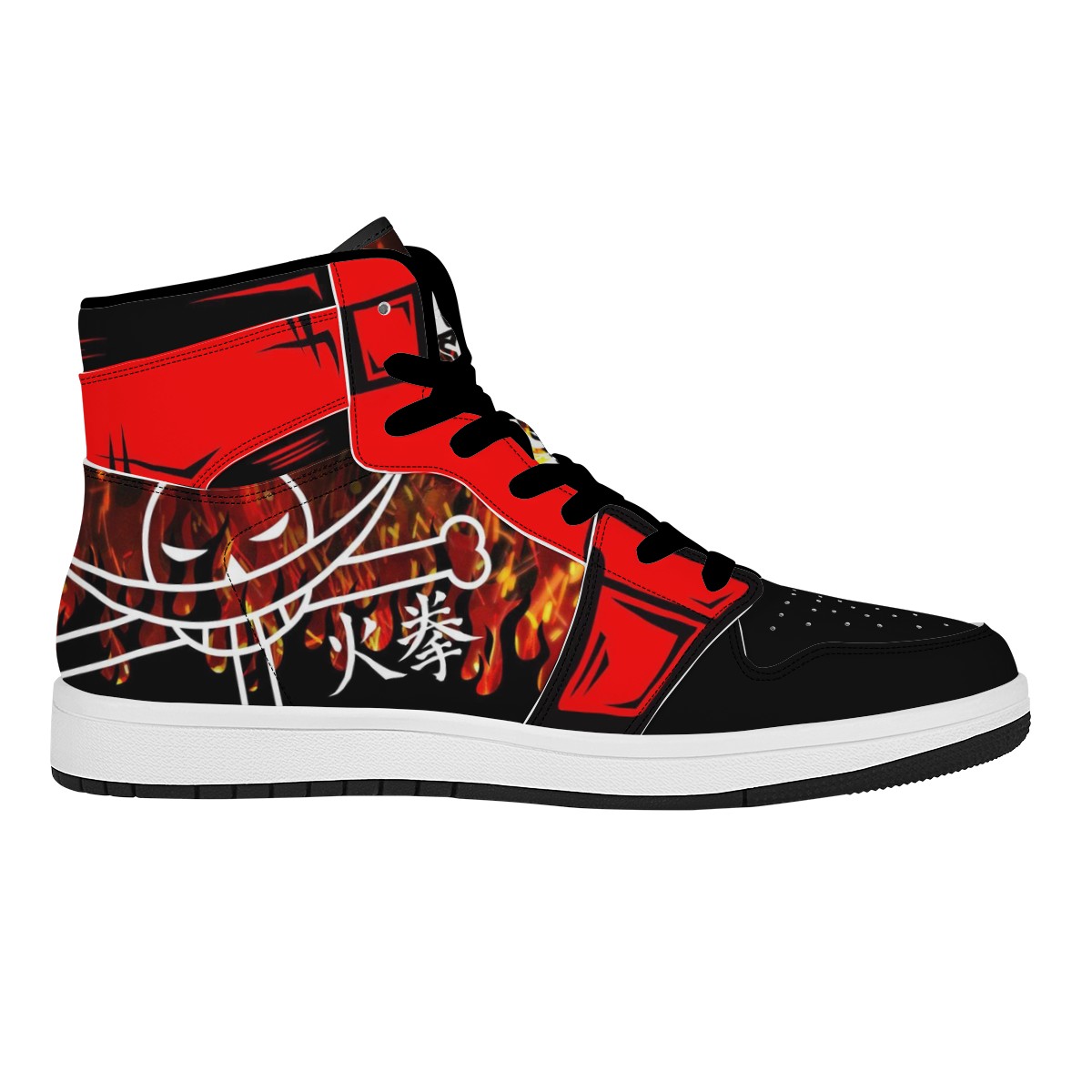 Portgas D. Ace Custom Nike Air Jordan 1 Leather Sneaker