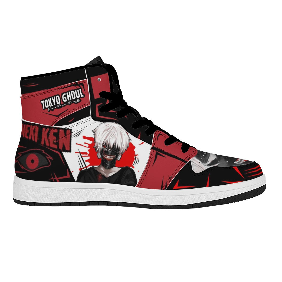 Ken Kaneki Custom Nike Air Jordan 1 Leather Sneaker