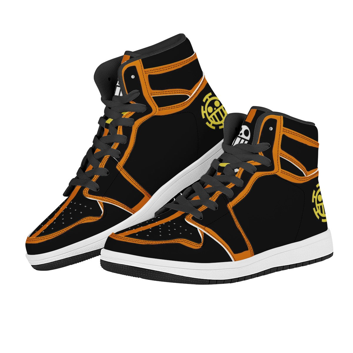 Trafalgar D. Water Law Black High Top Leather Sneakers