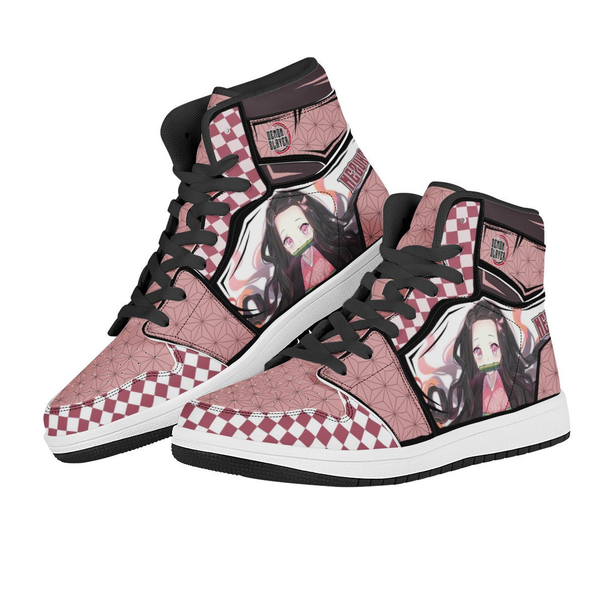 Nezuko Kamado Custom Nike Air Jordan 1 Leather Sneaker