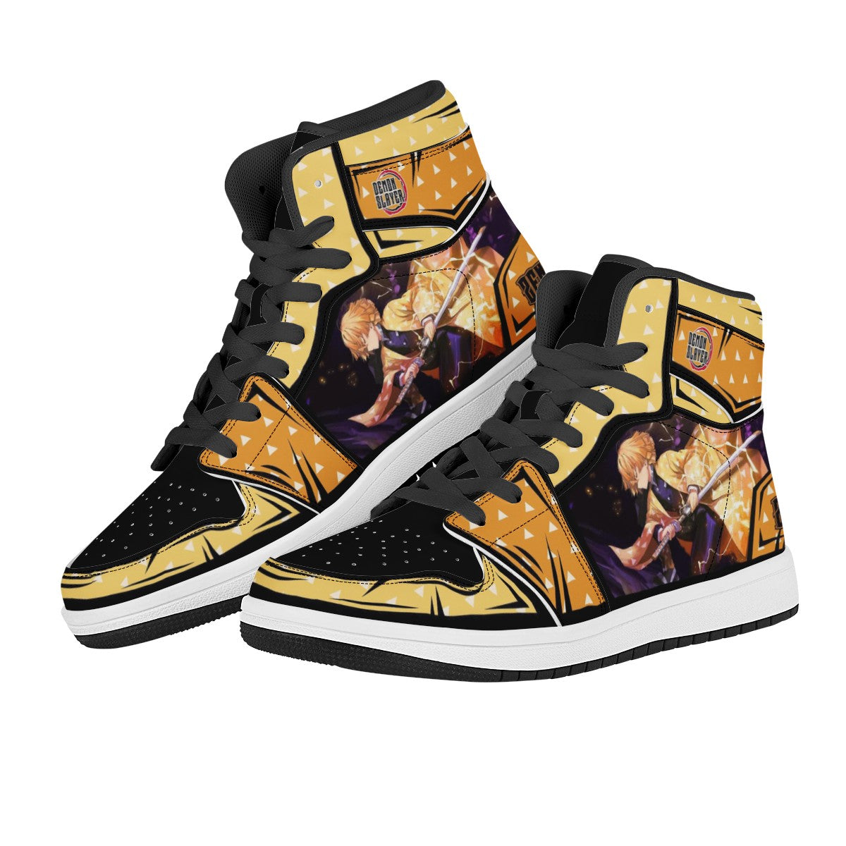 Zenitsu Agatsuma Custom Nike Air Jordan 1 Leather Sneaker