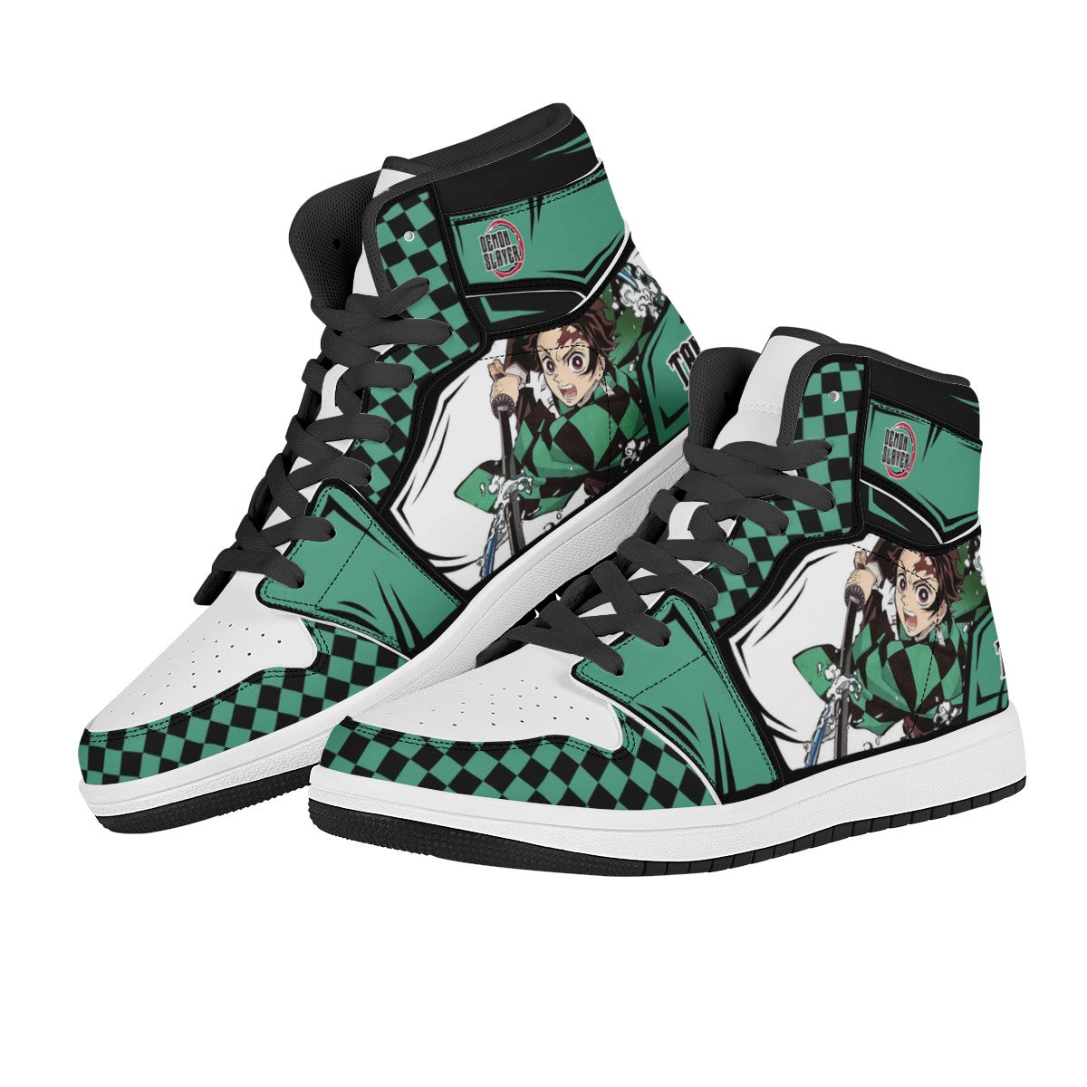 Tanjiro Kamado Custom Nike Air Jordan 1 Leather Sneaker