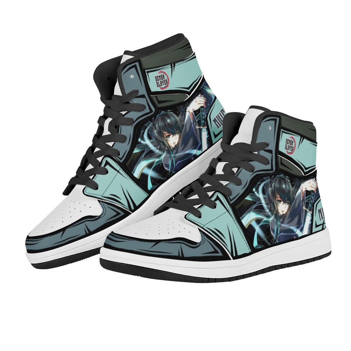 Muichiro Tokito Custom Nike Air Jordan 1 Leather Sneaker