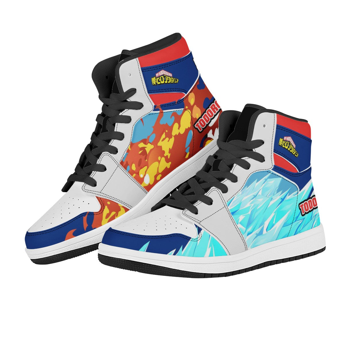 Shoto Todoroki Custom Nike Air Jordan 1 Leather Sneaker