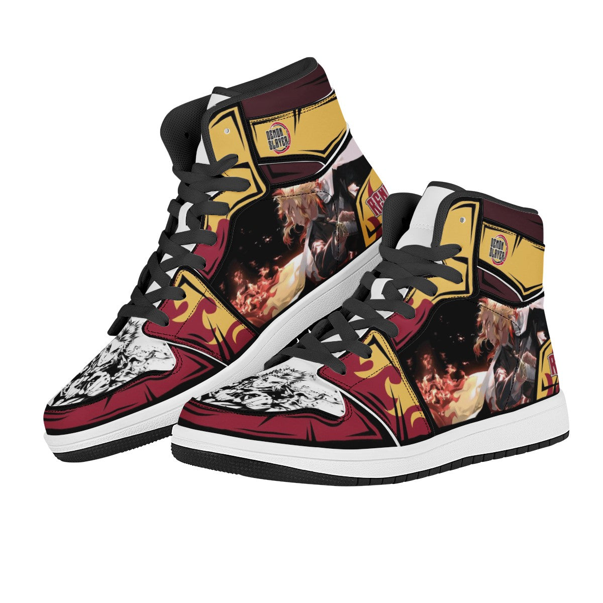 Kyojuro Rengoku Custom Nike Air Jordan 1 Leather Sneaker