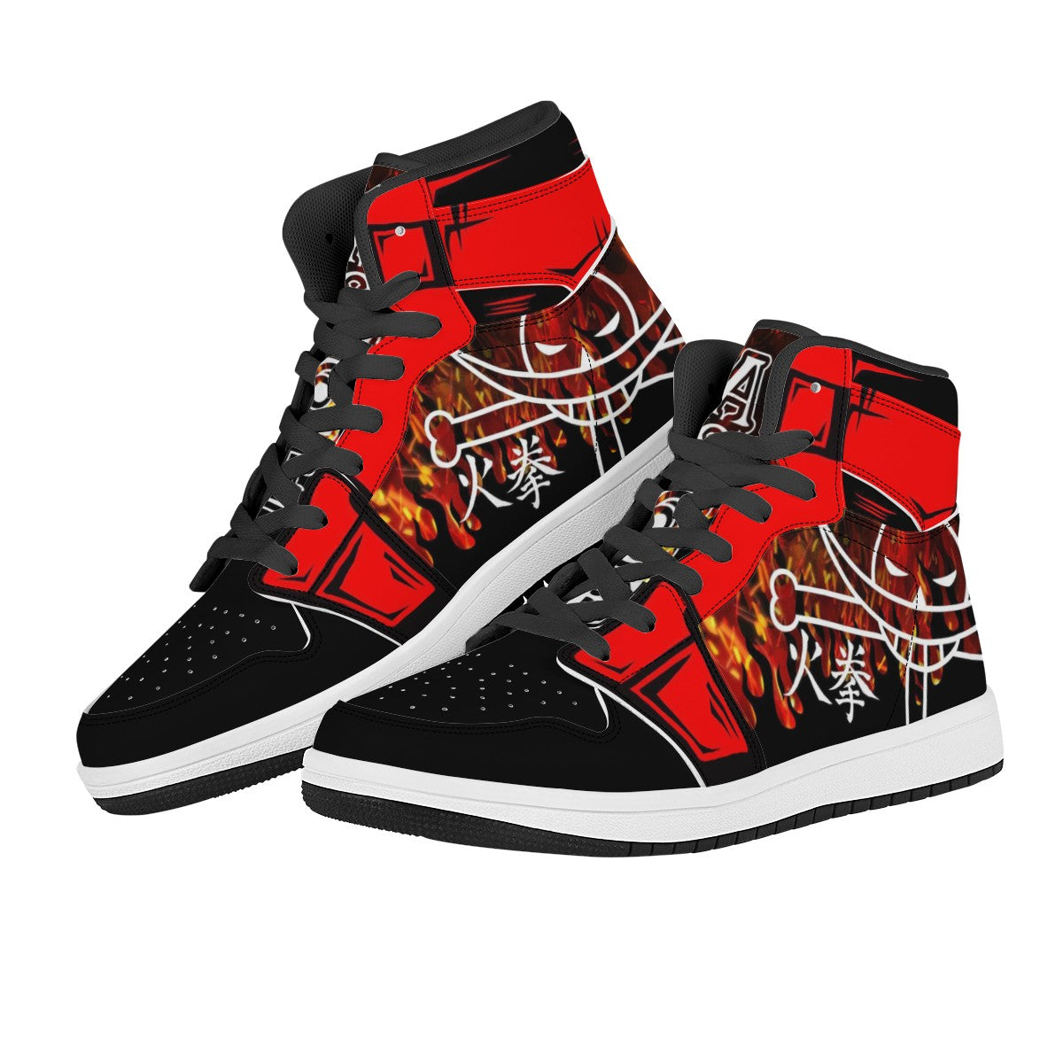 Portgas D. Ace Custom Nike Air Jordan 1 Leather Sneaker