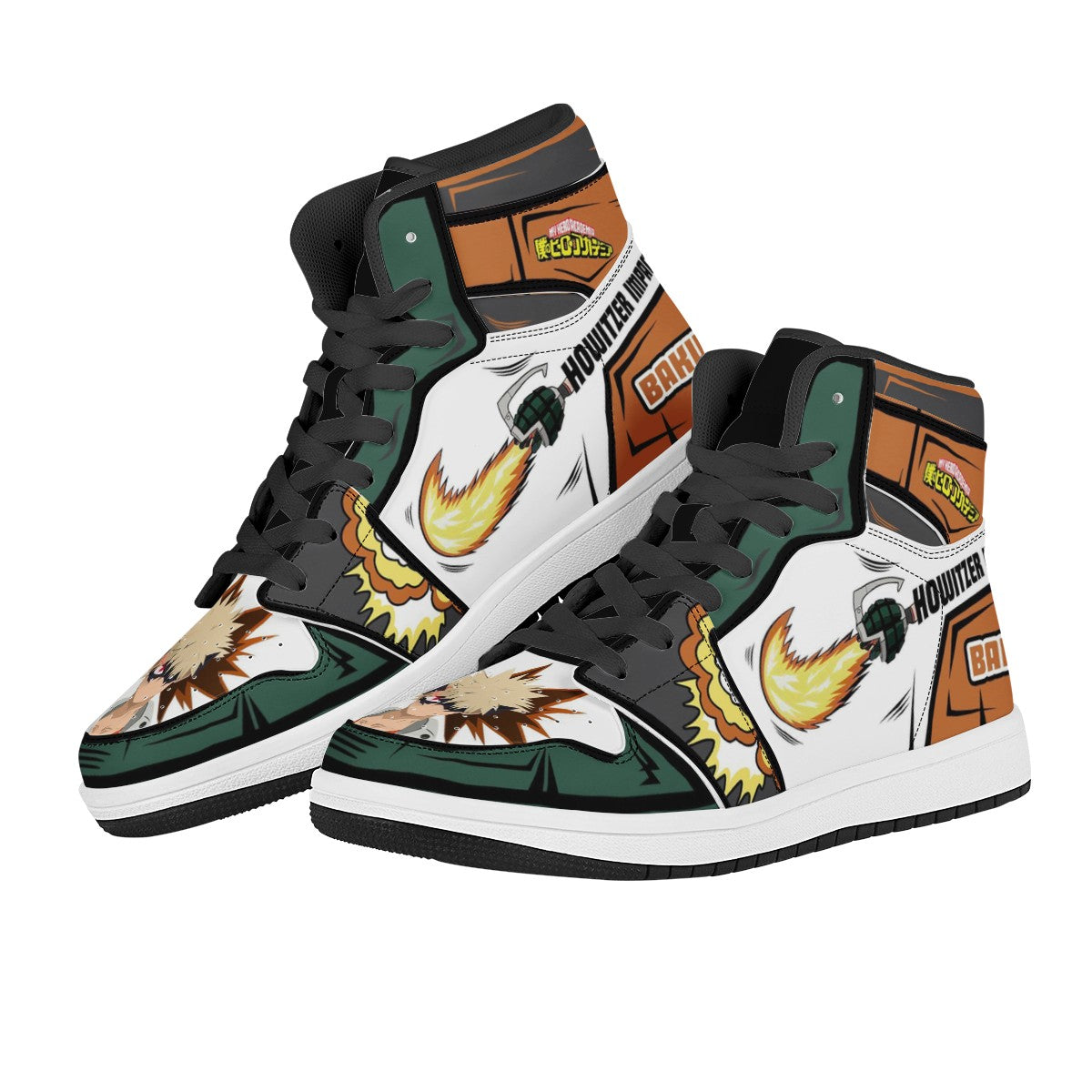 Katsuki Bakugo Custom Nike Air Jordan 1 Leather Sneaker