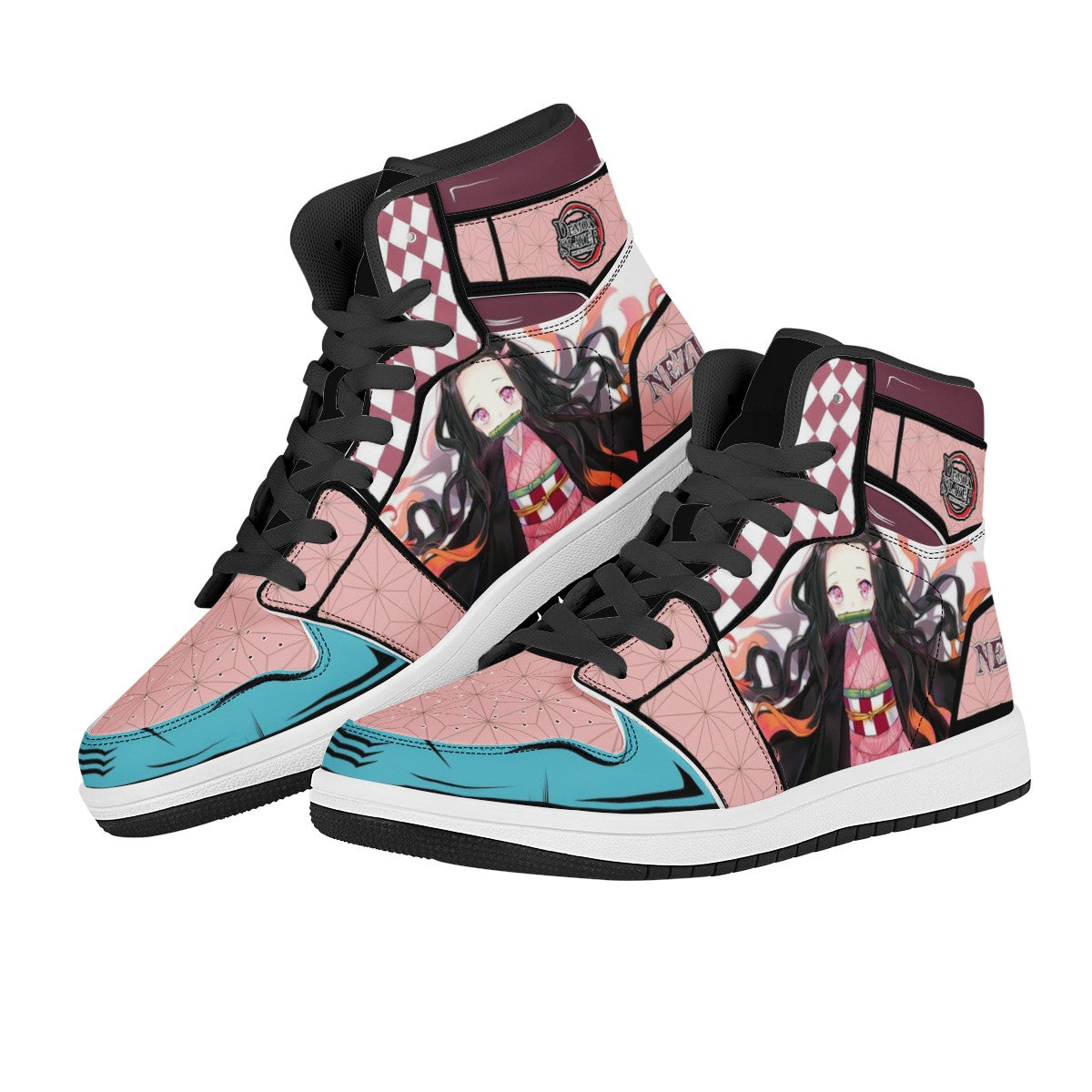 Nezuko Kamado Custom Nike Air Jordan 1 Leather Sneaker