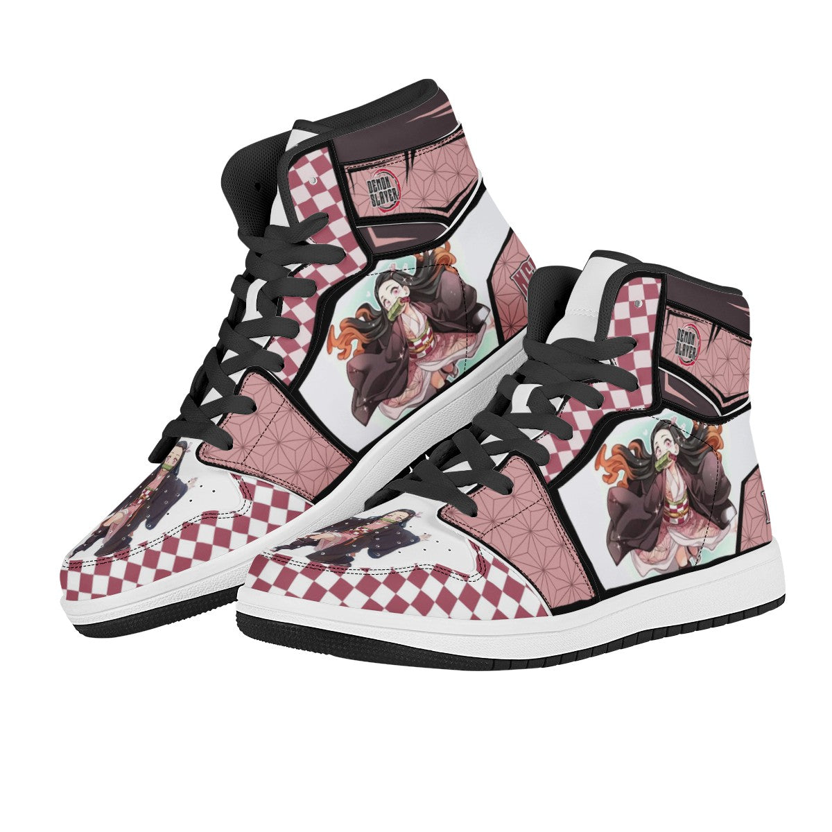 Nezuko Kamado Custom Nike Air Jordan 1 Leather Sneaker