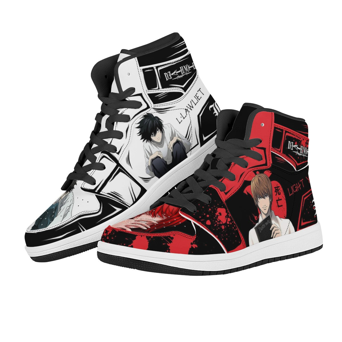 Light Yagami Custom Nike Air Jordan 1 Leather Sneaker