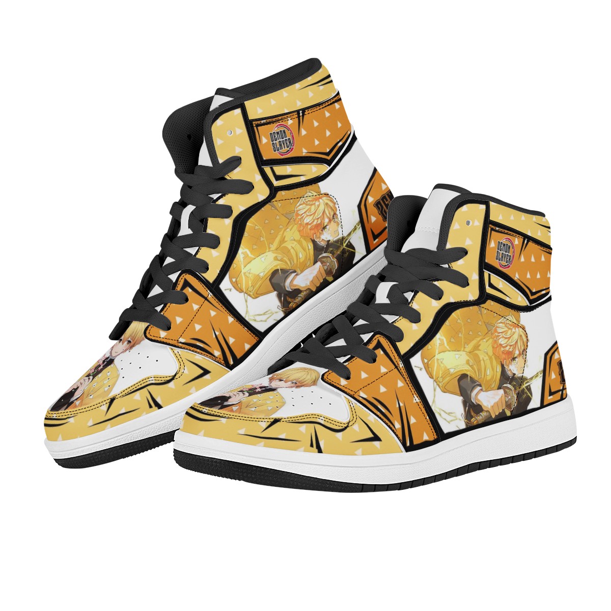 Zenitsu Agatsuma Custom Nike Air Jordan 1 Leather Sneaker