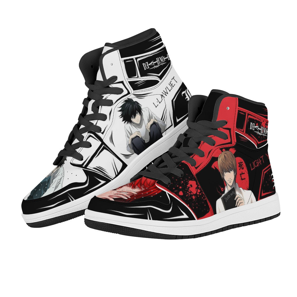 Light Yagami Custom Nike Air Jordan 1 Leather Sneaker