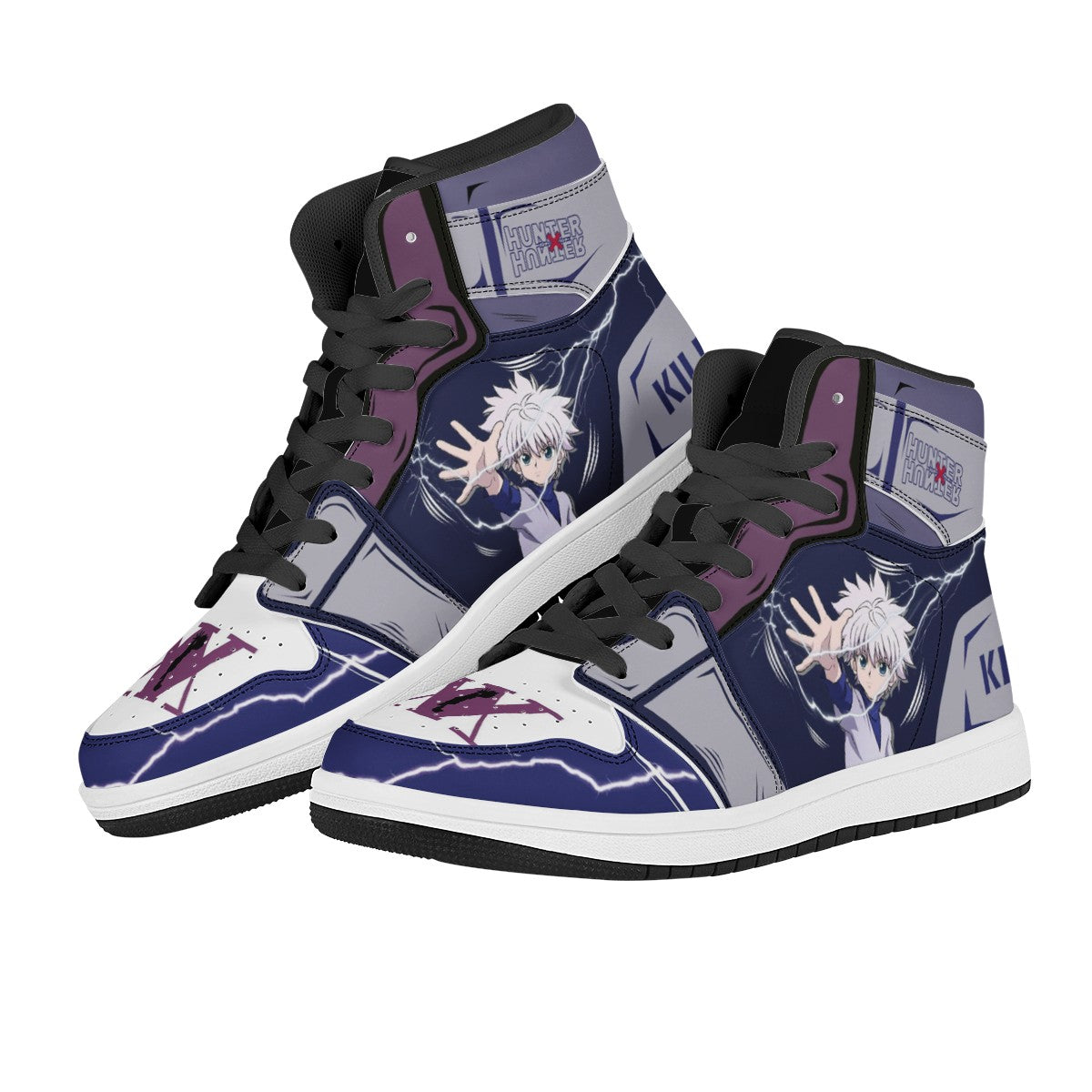 Killua Zoldyck Custom Nike Air Jordan 1 Leather Sneaker