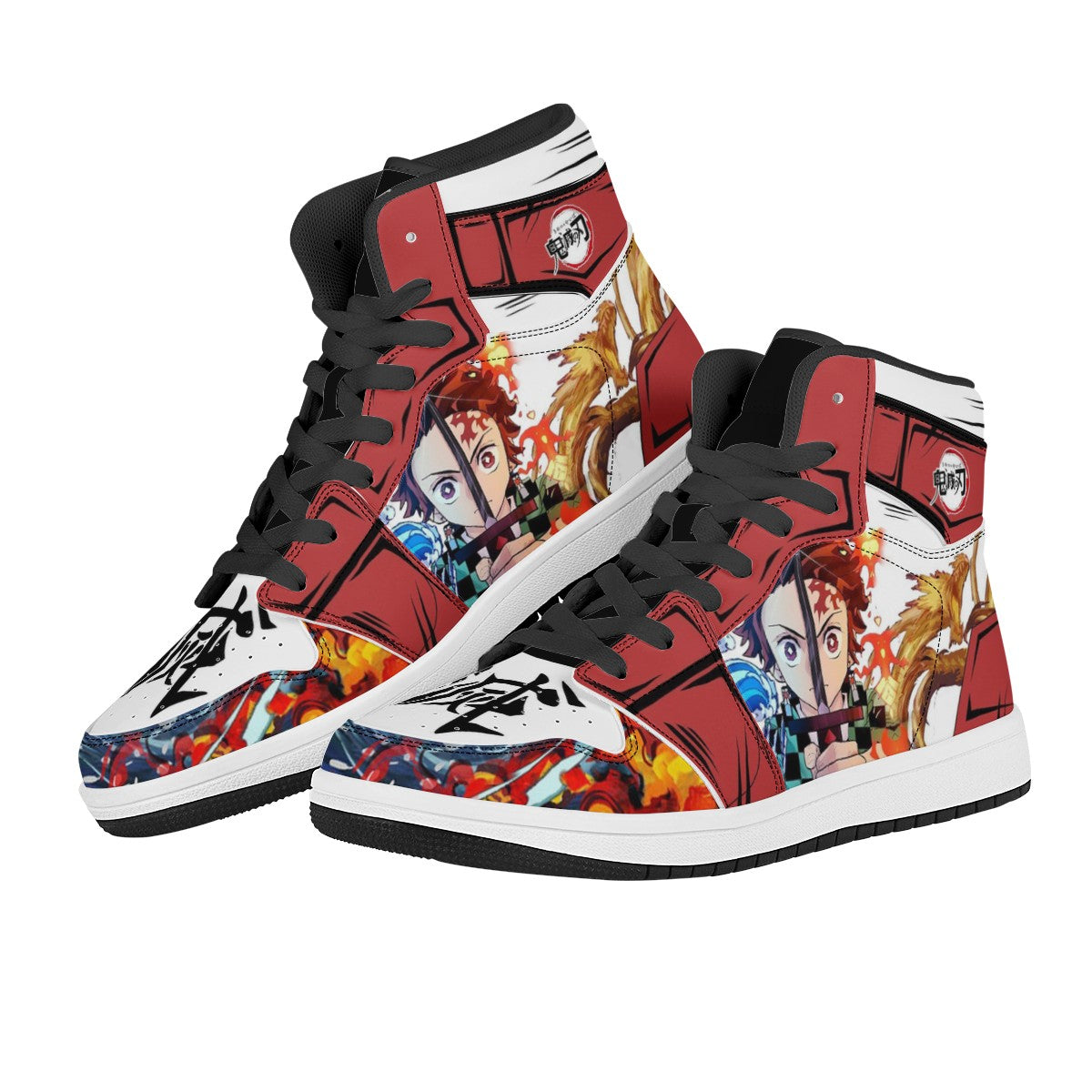 Tanjiro Kamado Custom Nike Air Jordan 1 Leather Sneaker