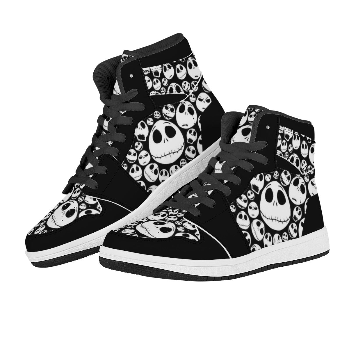 Jack Skellington Custom Nike Air Jordan 1 Leather Sneaker