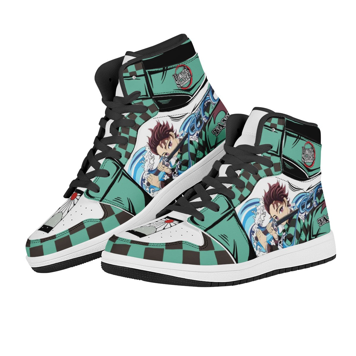 Tanjiro Kamado Custom Nike Air Jordan 1 Leather Sneaker