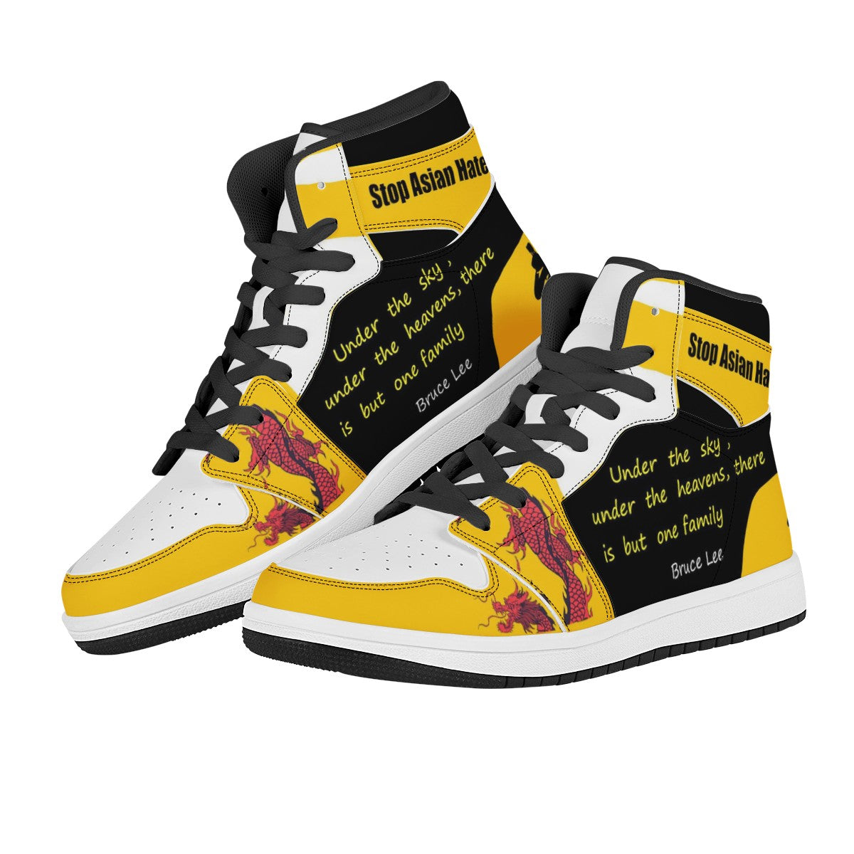 Bruce Lee Custom Nike Air Jordan 1 Leather Sneaker