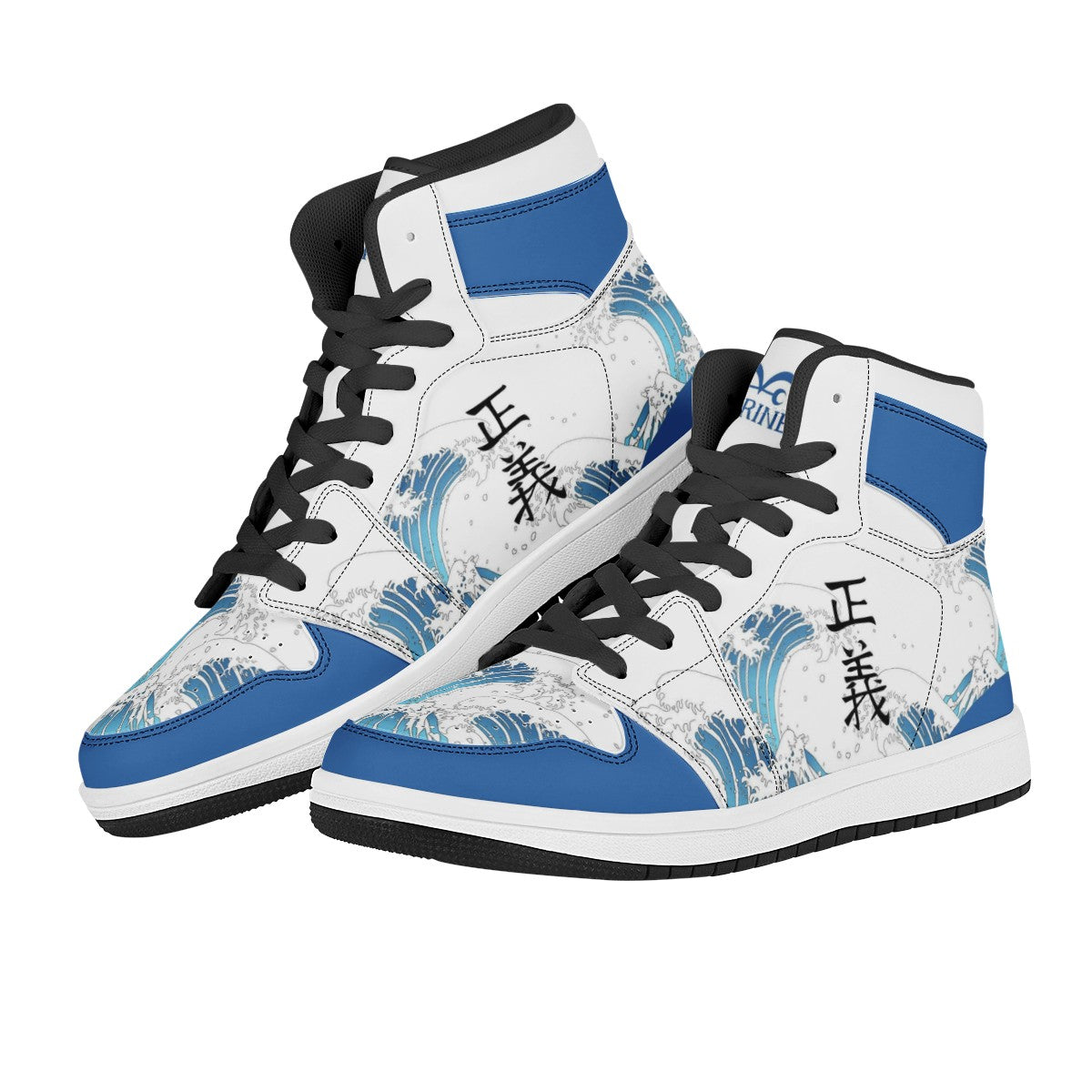 Marine Custom Nike Air Jordan 1 Leather Sneaker