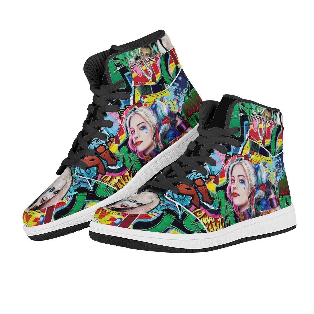 Harley Quinn Custom Nike Air Jordan 1 Leather Sneaker