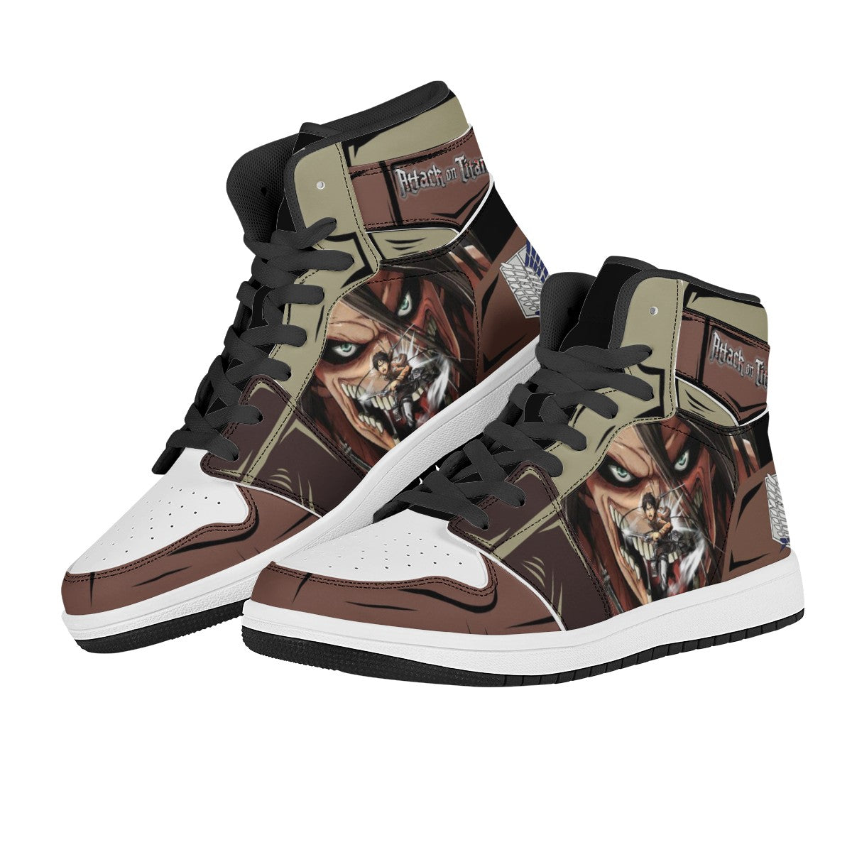 Eren Yeager Custom Nike Air Jordan 1 Leather Sneaker