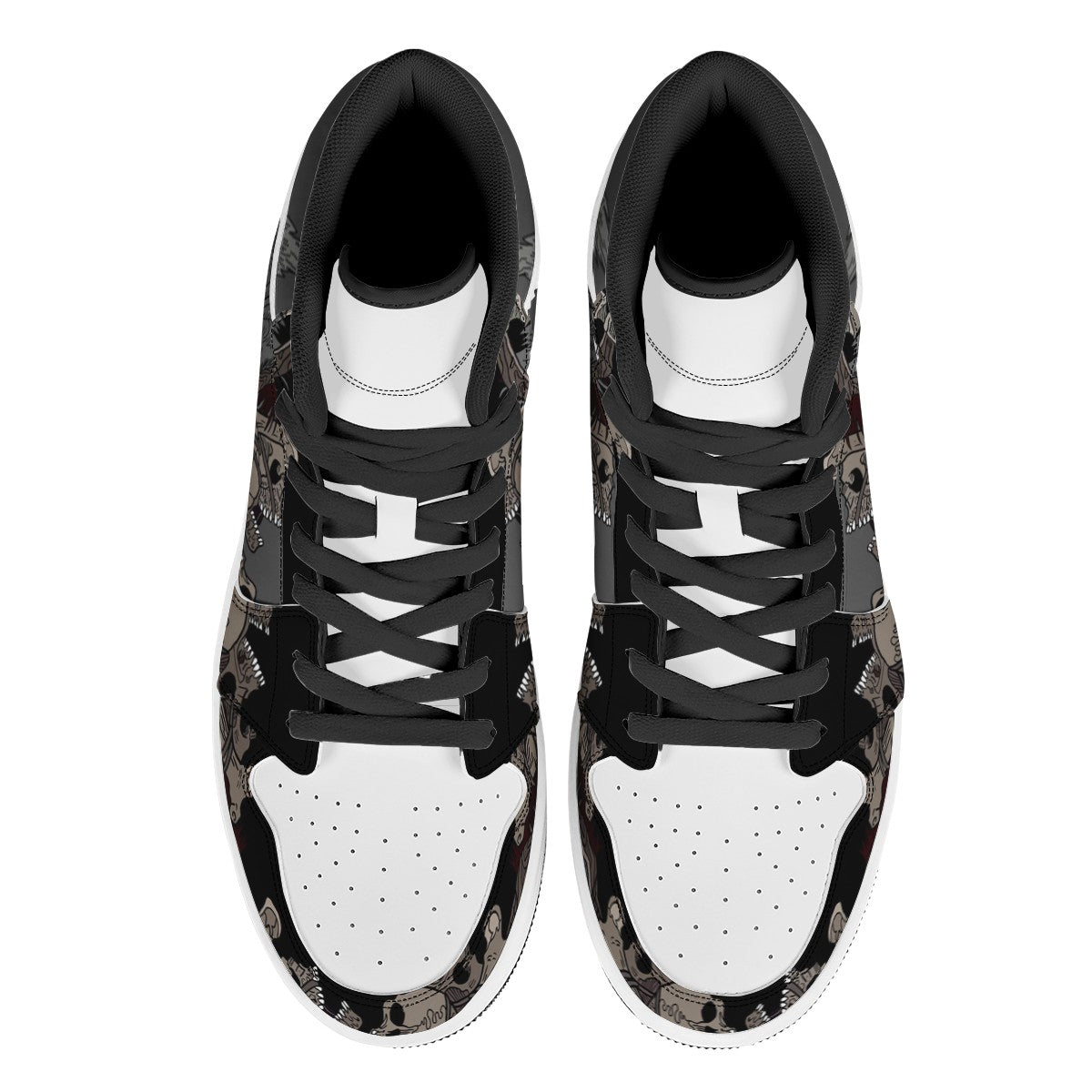 Animal Wolf High Top Leather Sneakers