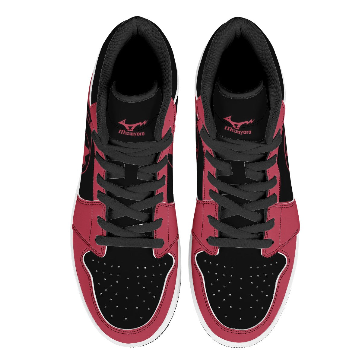 Nekoma High Black High Top Leather Sneakers