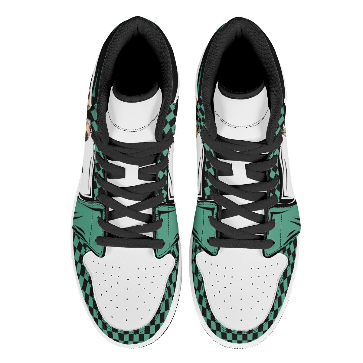 Tanjiro Kamado Custom Nike Air Jordan 1 Leather Sneaker