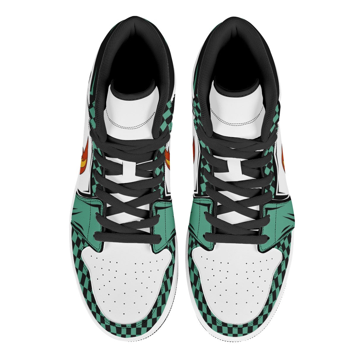 Tanjiro Kamado Custom Nike Air Jordan 1 Leather Sneaker