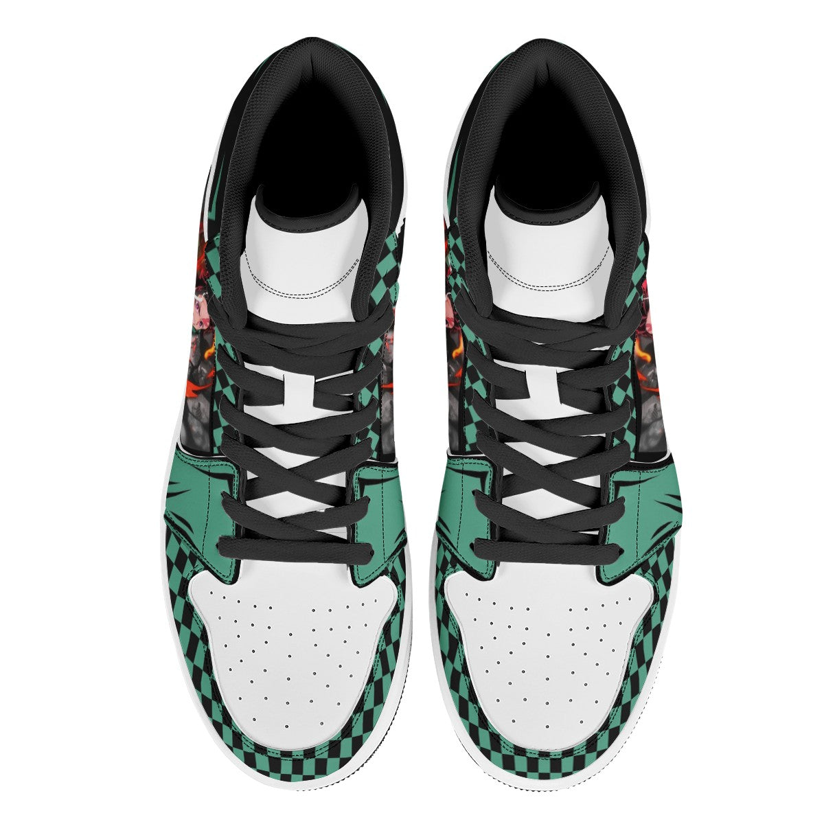 Tanjiro Kamado Custom Nike Air Jordan 1 Leather Sneaker