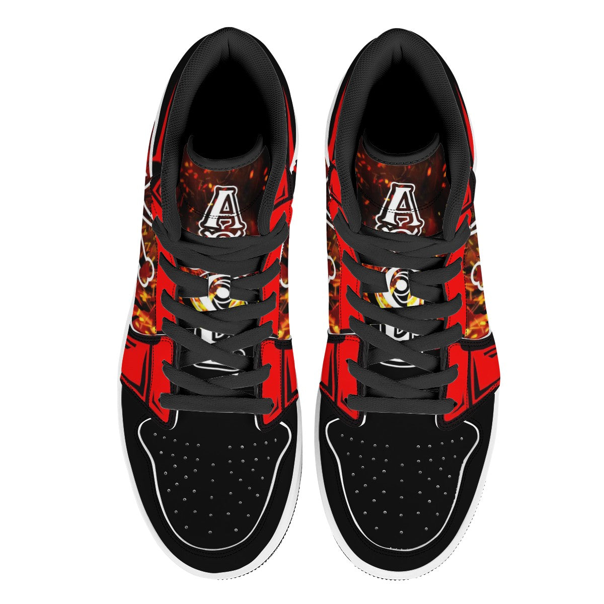 Portgas D. Ace Custom Nike Air Jordan 1 Leather Sneaker