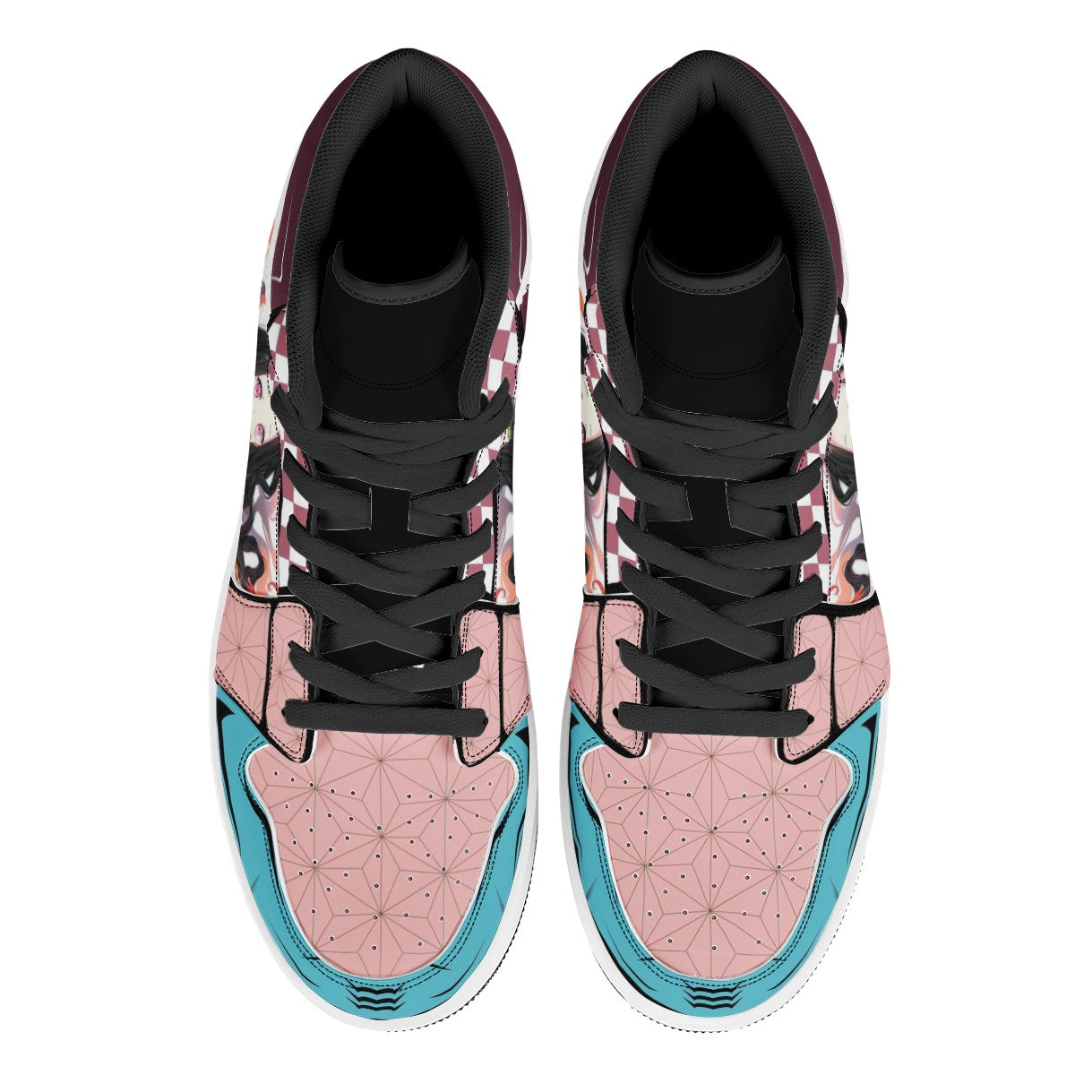 Nezuko Kamado Custom Nike Air Jordan 1 Leather Sneaker