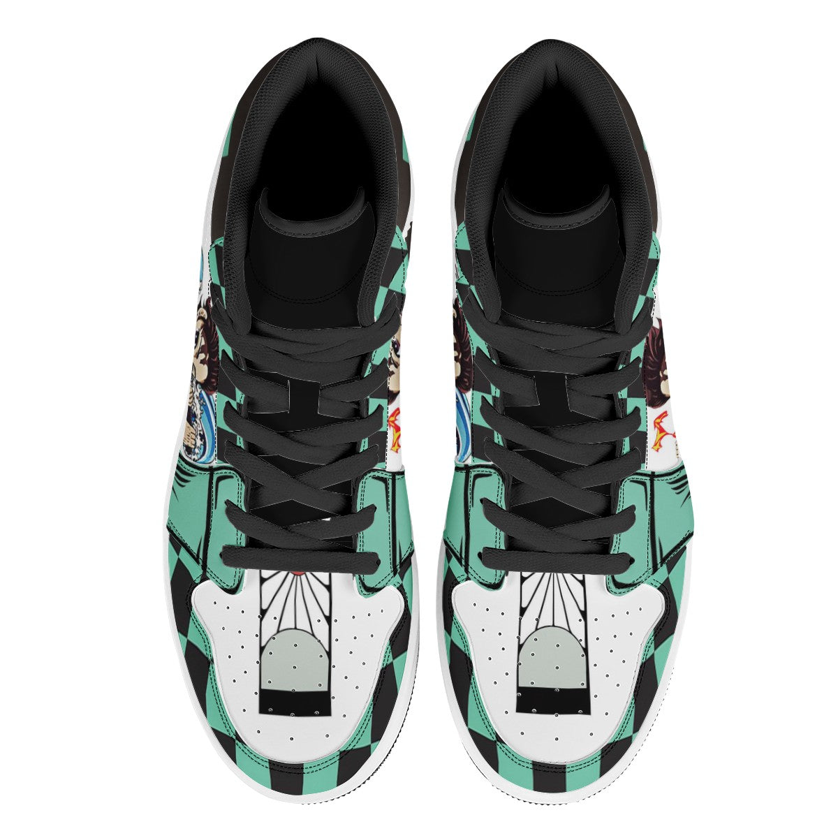 Tanjiro Kamado Custom Nike Air Jordan 1 Leather Sneaker