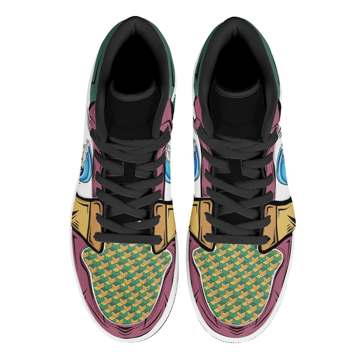 Giyu Tomioka Custom Nike Air Jordan 1 Leather Sneaker