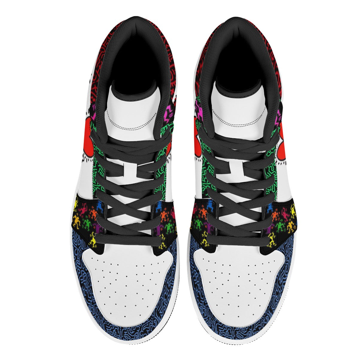 Graffiti Human Custom Nike Air Jordan 1 Leather Sneaker