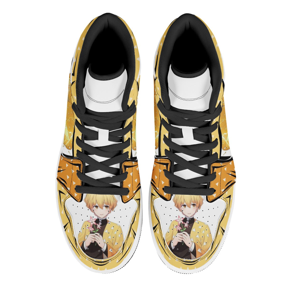 Zenitsu Agatsuma Custom Nike Air Jordan 1 Leather Sneaker