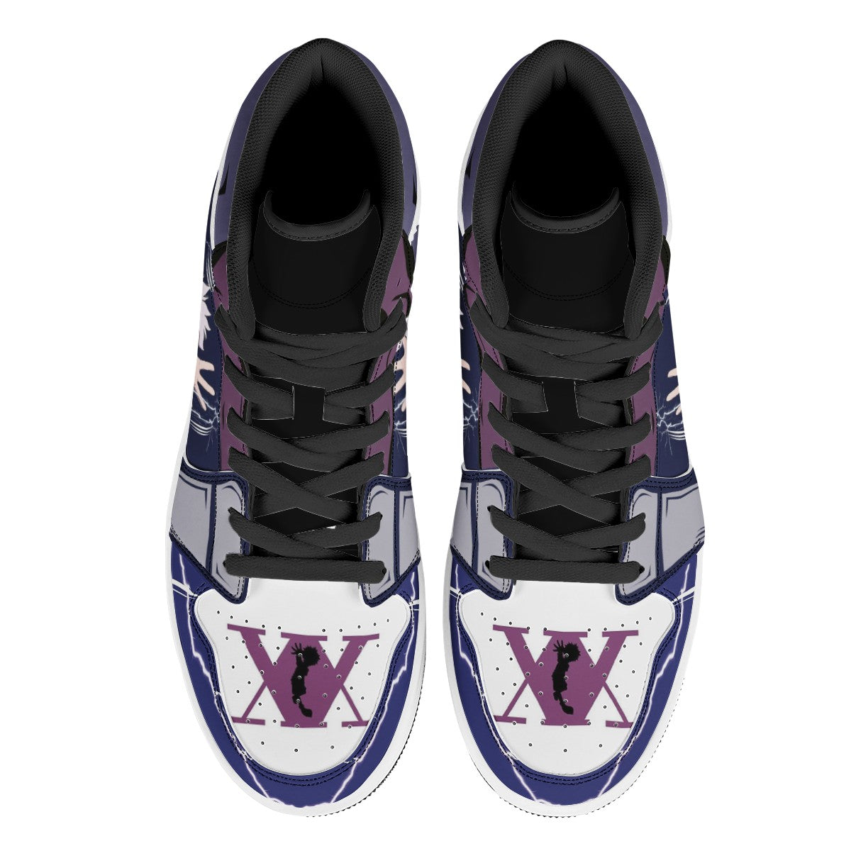 Killua Zoldyck Custom Nike Air Jordan 1 Leather Sneaker