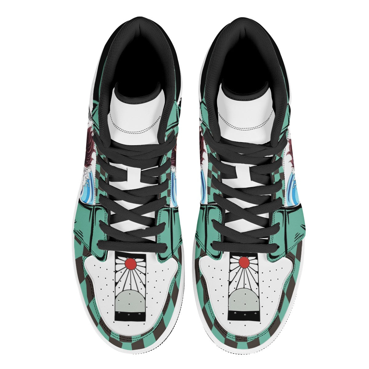 Tanjiro Kamado Custom Nike Air Jordan 1 Leather Sneaker