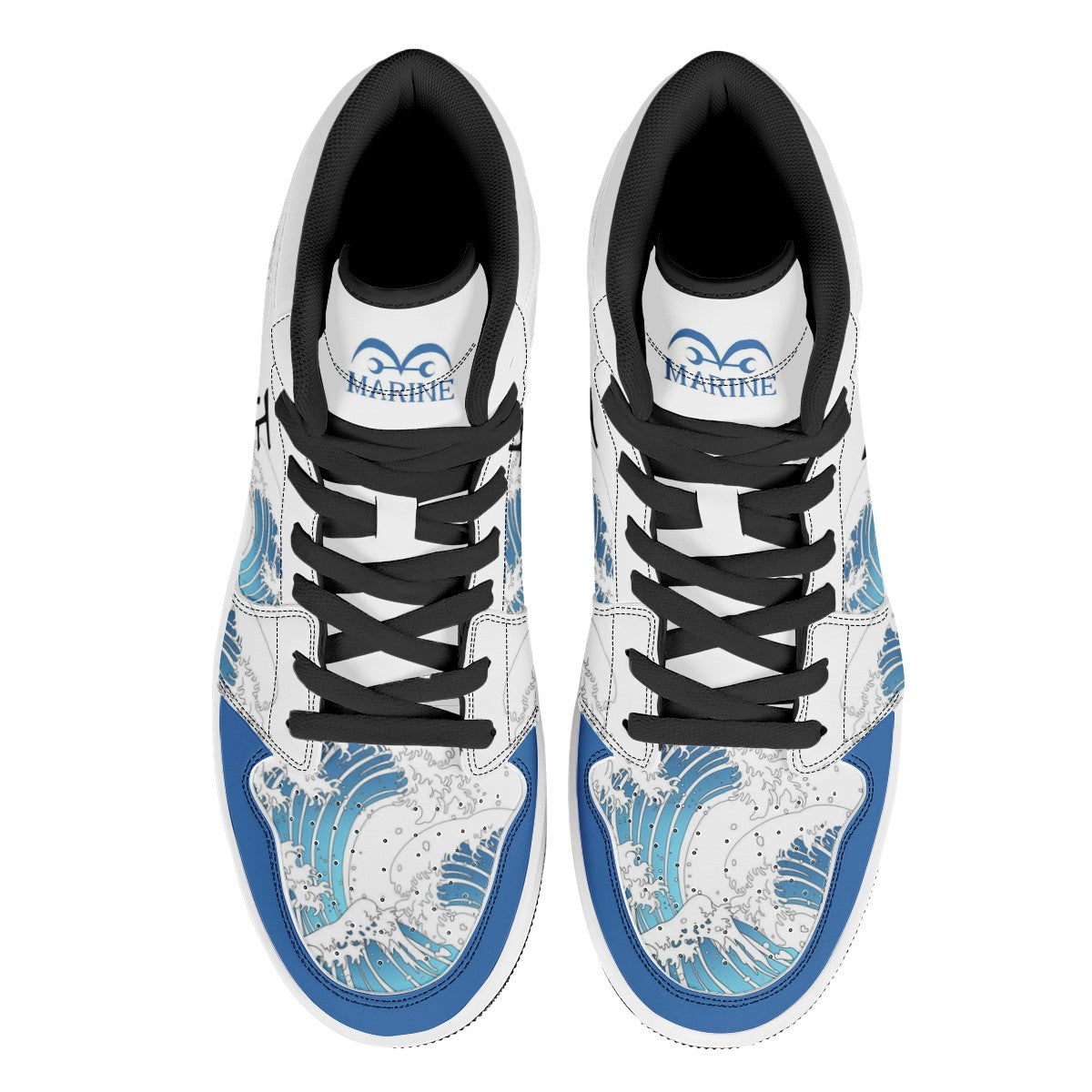 Marine Custom Nike Air Jordan 1 Leather Sneaker