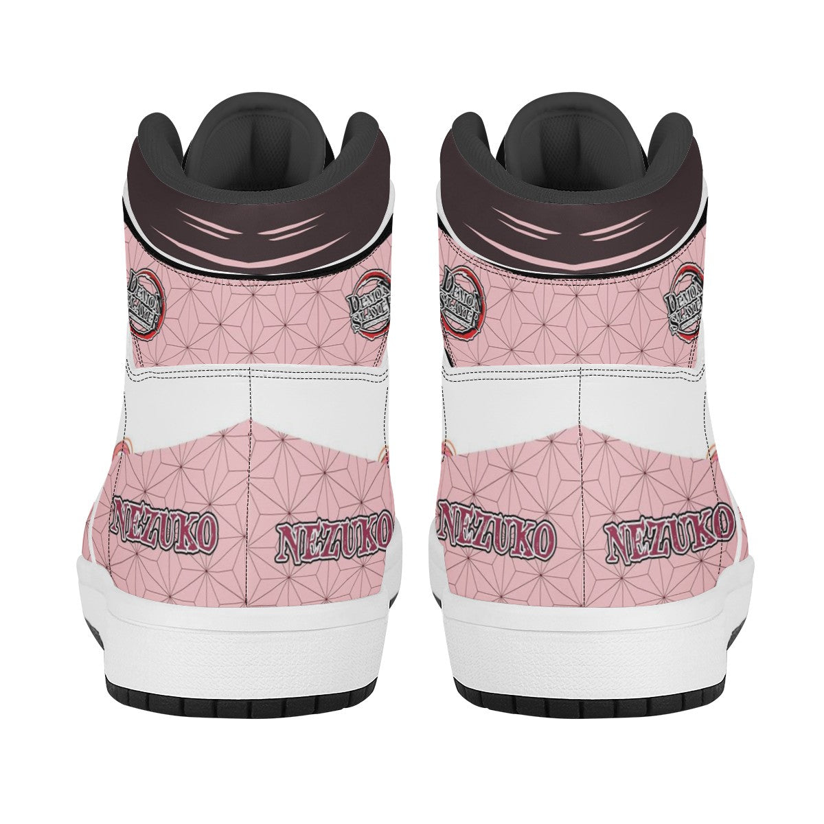 Nezuko Kamado Black High Top Leather Sneakers