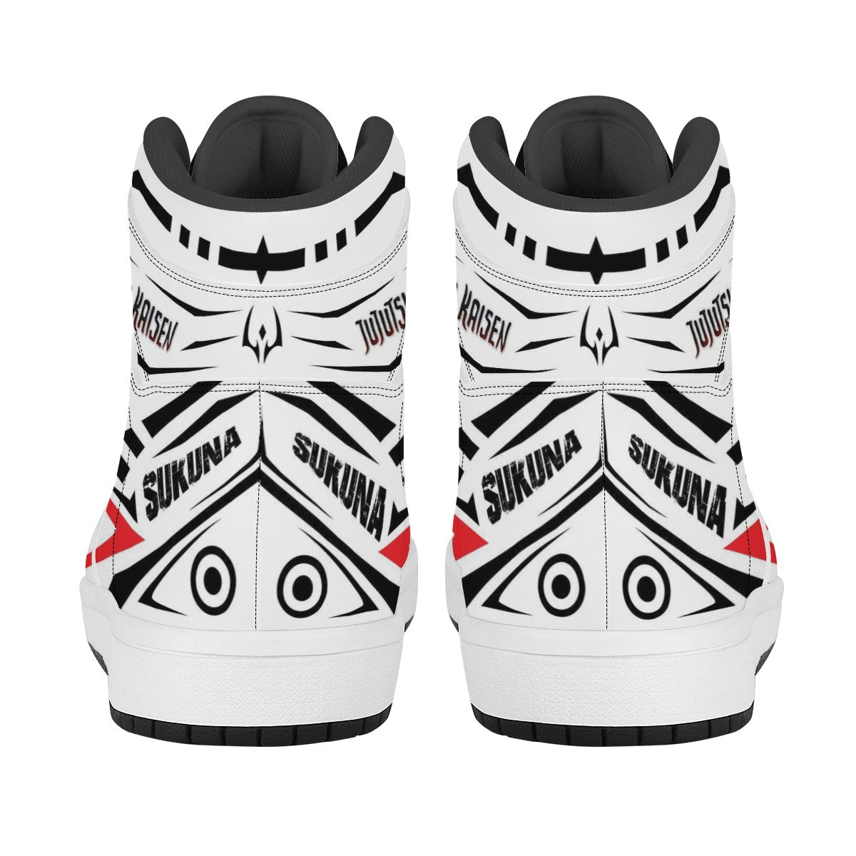 Sukuna Black High Top Leather Sneakers