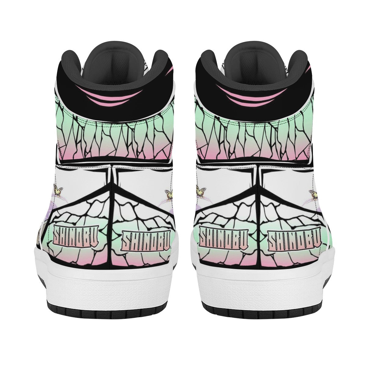 Shinobu Kocho Black High Top Leather Sneakers