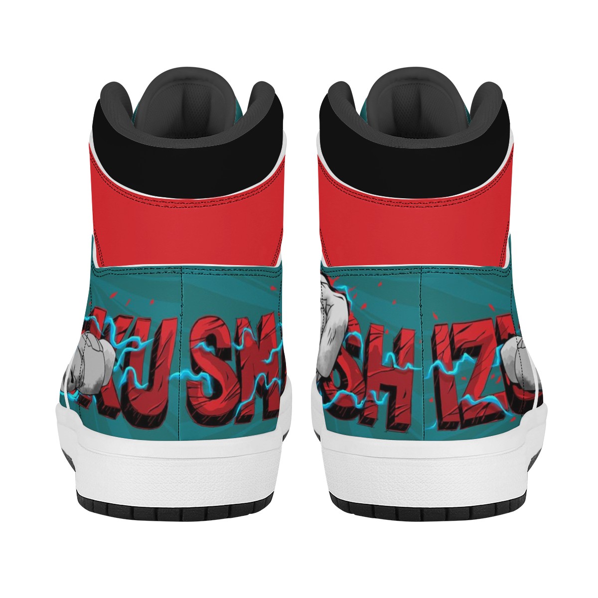 Izuku Midoriya Black High Top Leather Sneakers