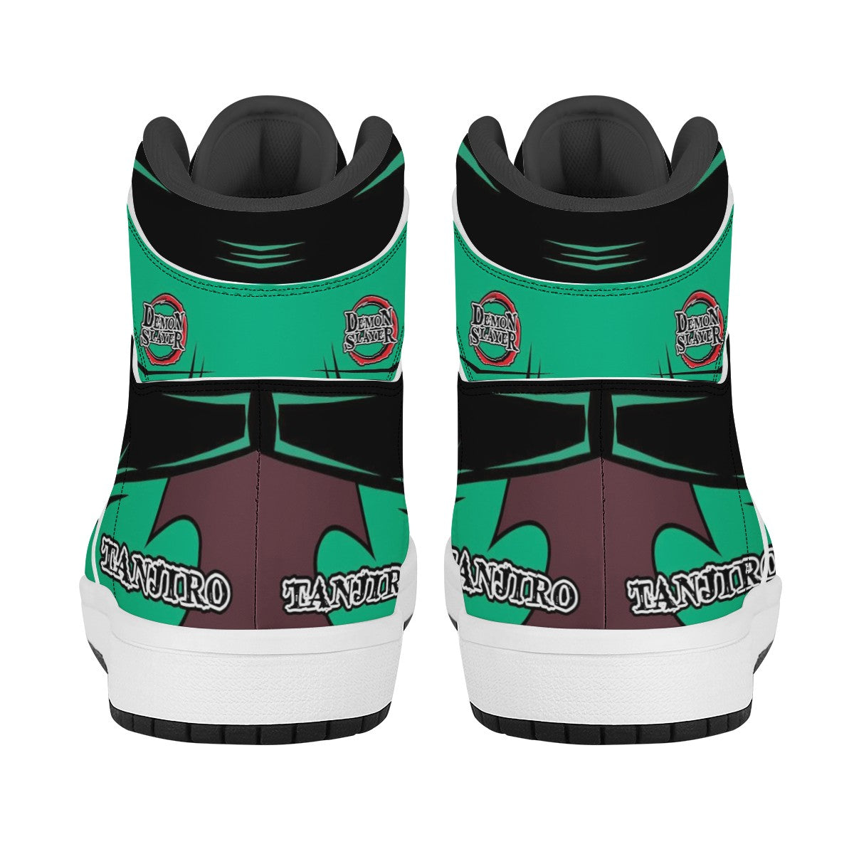 Tanjiro Kamado Black High Top Leather Sneakers