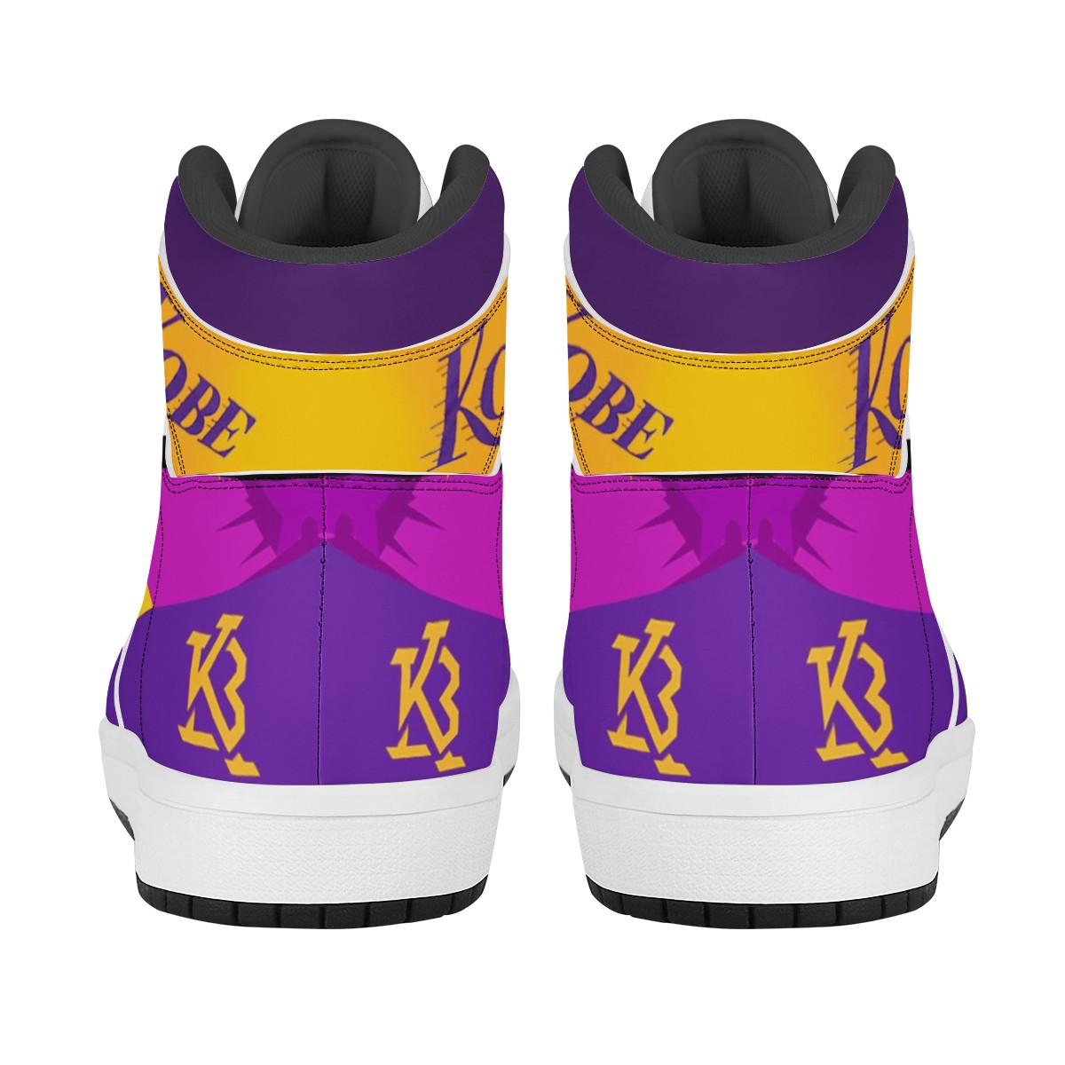 Kobe Black High Top Leather Sneakers