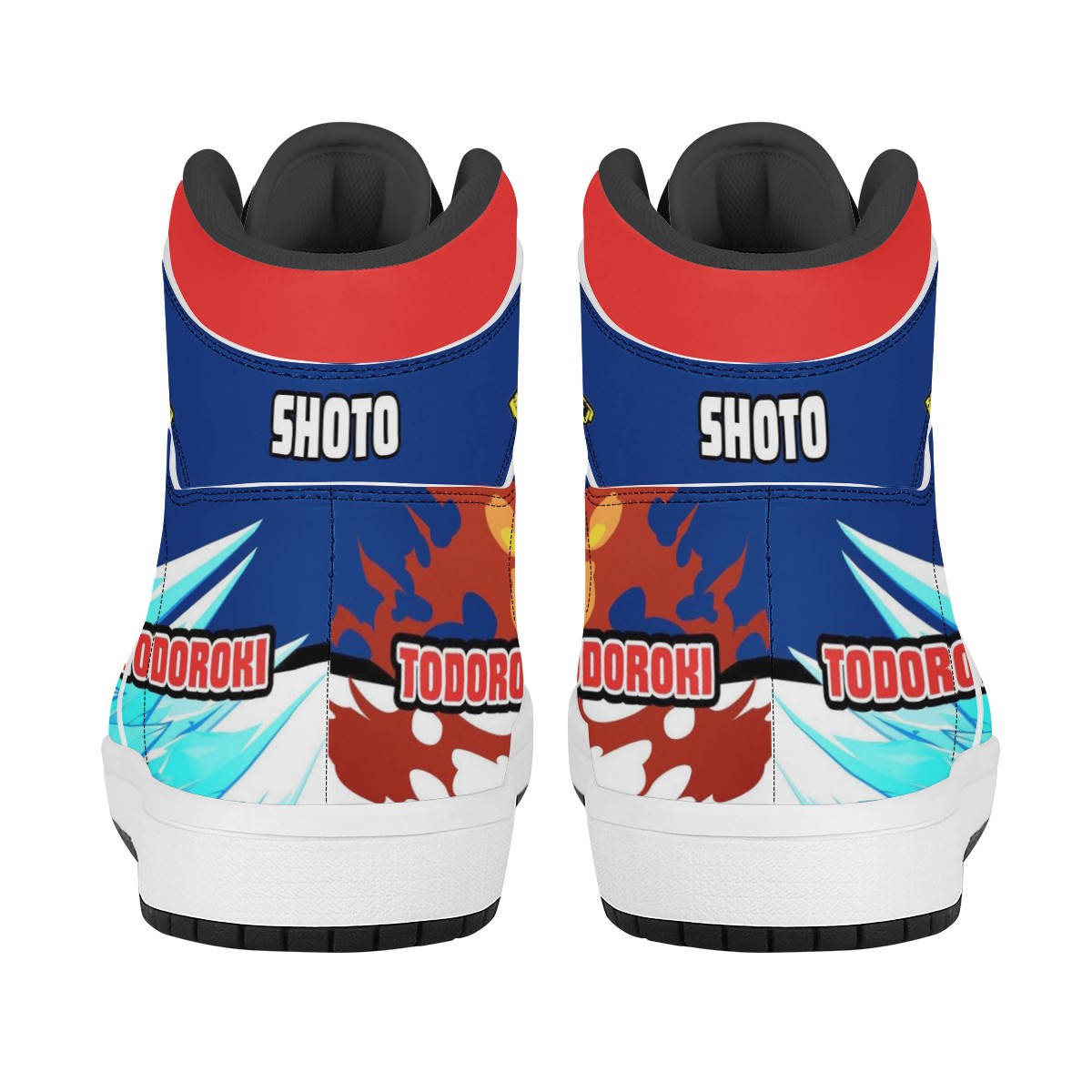 Shoto Todoroki Custom Nike Air Jordan 1 Leather Sneaker