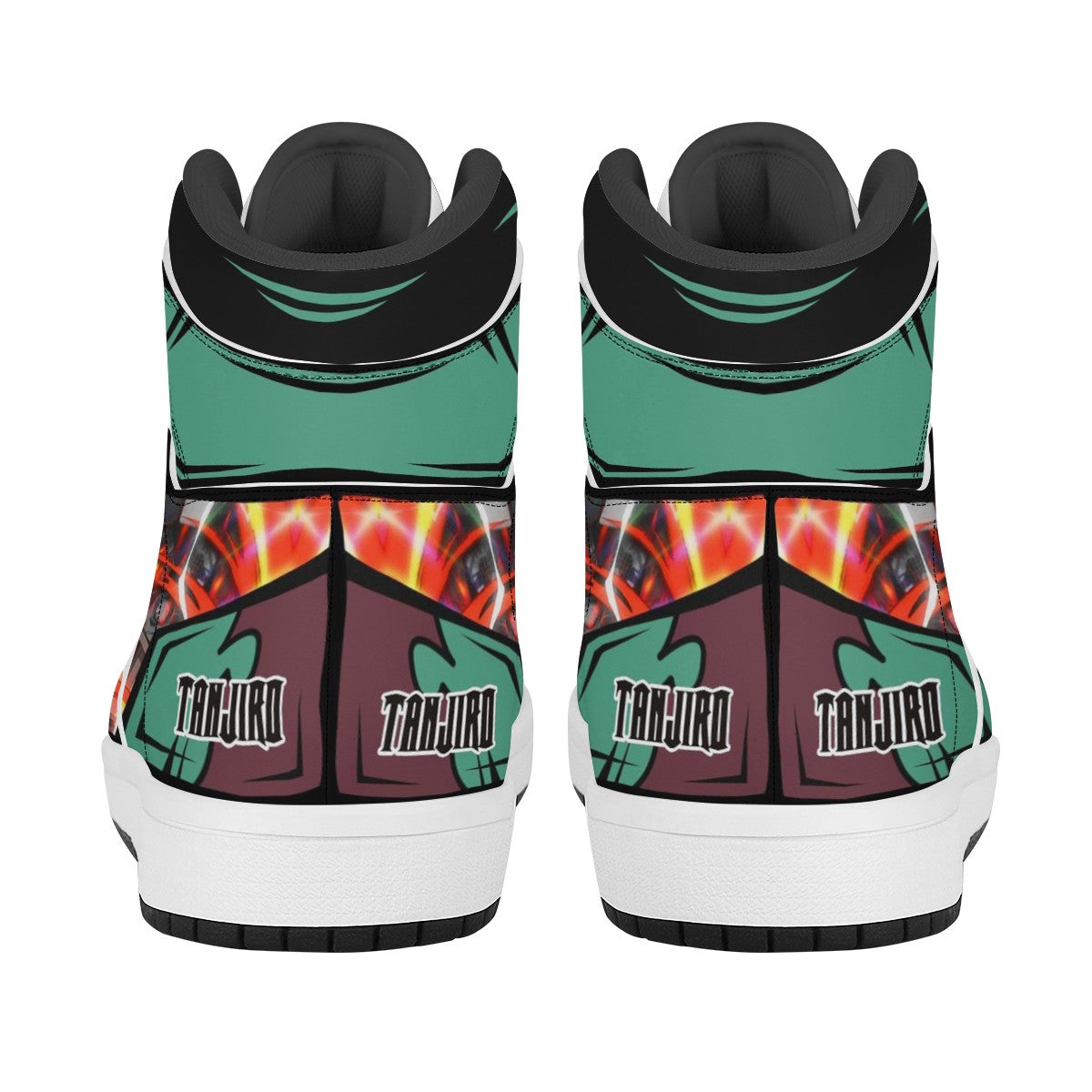 Tanjiro Kamado Custom Nike Air Jordan 1 Leather Sneaker