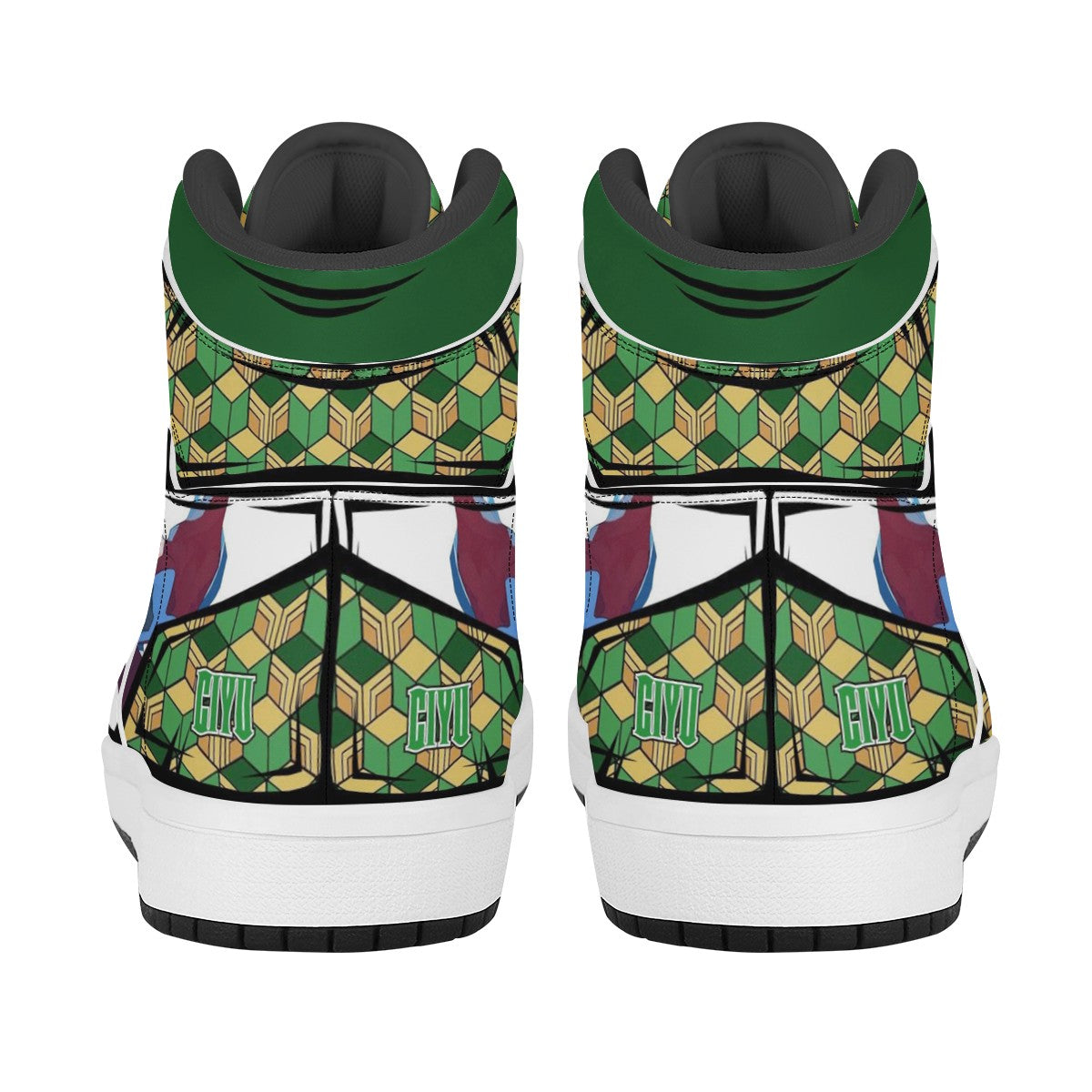 Giyu Tomioka Custom Nike Air Jordan 1 Leather Sneaker