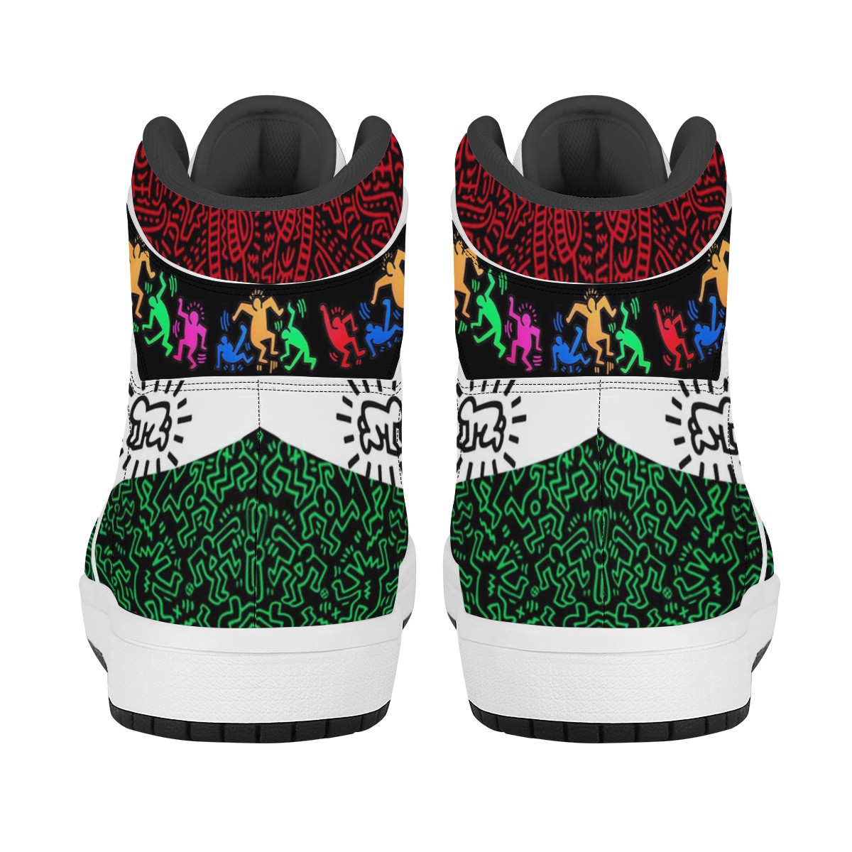 Graffiti Human Custom Nike Air Jordan 1 Leather Sneaker