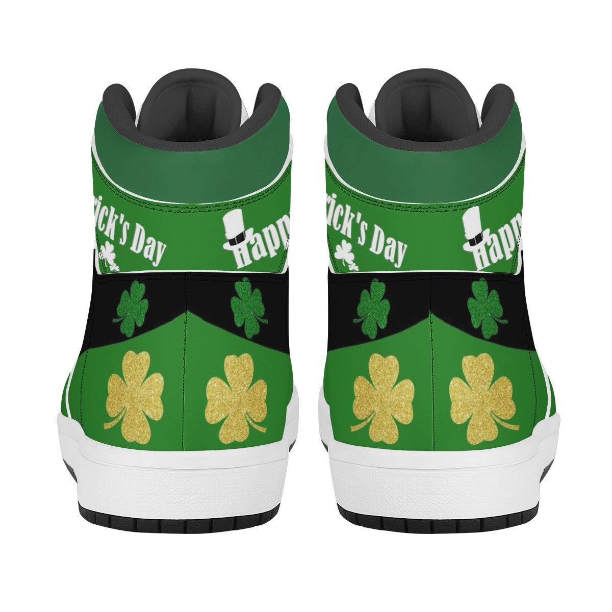 St. Patrick&#39;s Day Custom Nike Air Jordan 1 Leather Sneaker